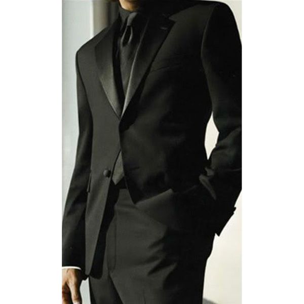 

men's suits & blazers tailor made black wedding tuxedos for men two buttons notch lapel groom costume homme, White;black