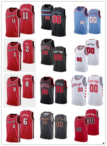 

75th custom chicago''bulls''jersey men womn youth 13 tony bradley 12 ayo dosunmu 3 devon dotson 5 derrick jones jr. bask, Black;red