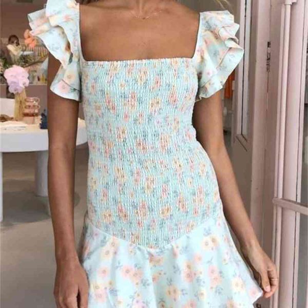 

women floral print dress sleeveless slim fit ladies party night dress a-line mini bodycorn dress clothing new 210413, Black;gray