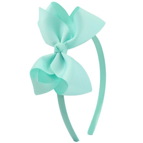 

western style polyester festival fashion solid girl bow hairbands hair accessories, Slivery;white