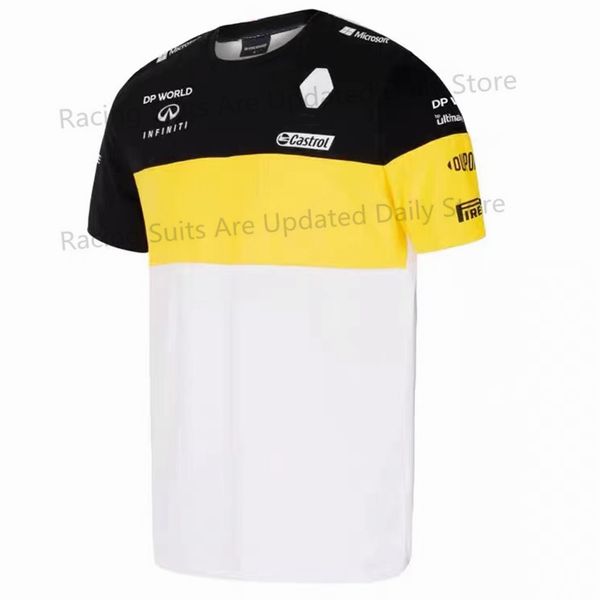 T-Shirts Team üniforma Formula One Short F1 Resmi Baskı Büyük Boy Tişört Off-Road Lokomotif Motosiklet Yarışı Takım Yaz E3EU