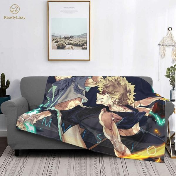 

bakugo blanket armchair super soft beautiful fleece bedspread blankets