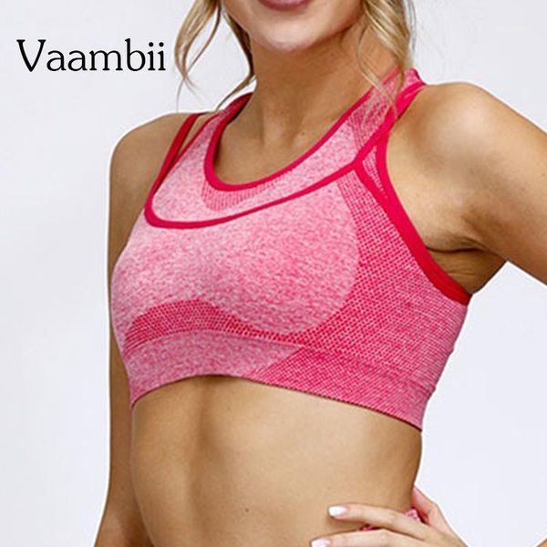 

yoga outfit doubel bra women vital sport woman pitted sports with cups seamless bras open back gym fitness sportswear