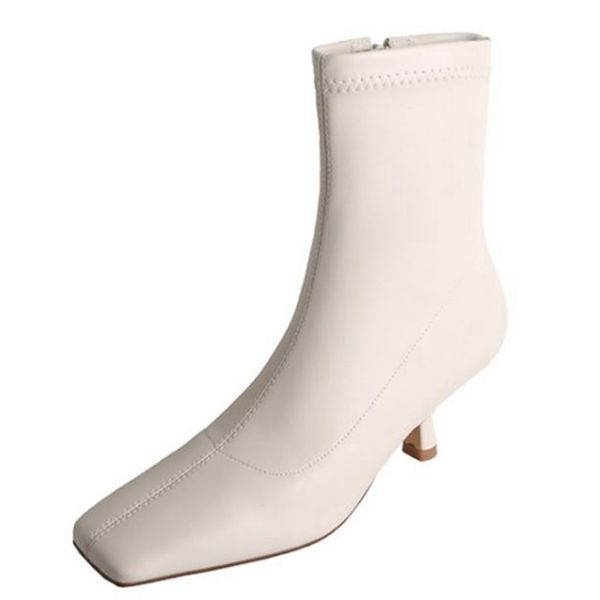 Размер 33-41 Женская Обувь Ботильоны Лодыжки 2022 Тонкие низкие каблуки Сексуальная Мода Классический Офис Леди Женская Обувь