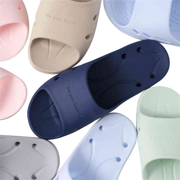

soft indoor slides for men and women bath light home eva slippers, Black