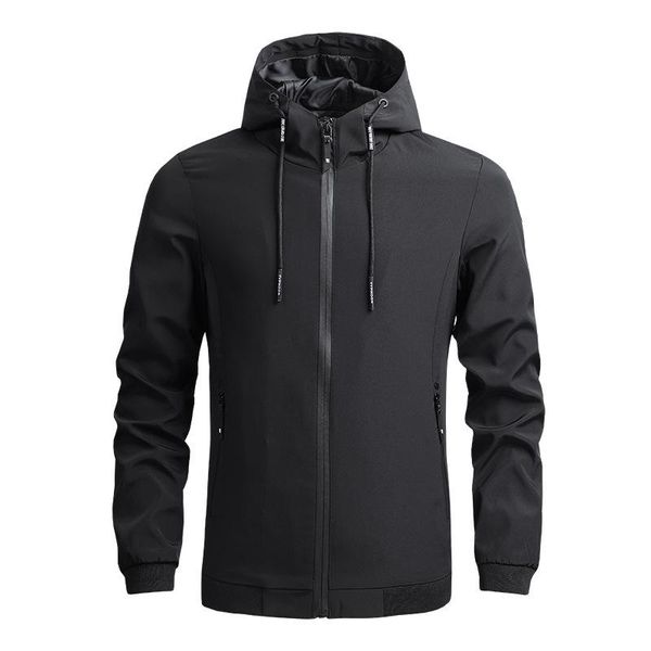 

men's jackets 2021 autumn men hoodies casual coat fashion jacket outdoor travel coats zip cardigan back printing homme clothing, Black;brown