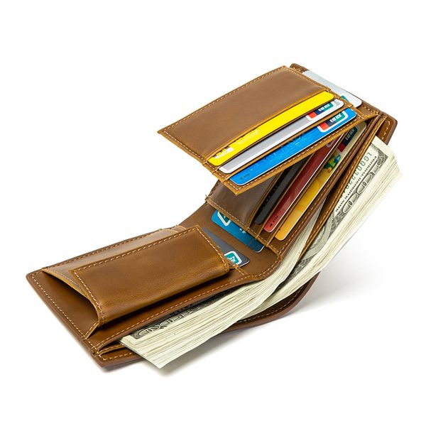 

wallet pu short men's loose-leaf position multi-card clip man cross-border multi-function dollar retro pxlpc