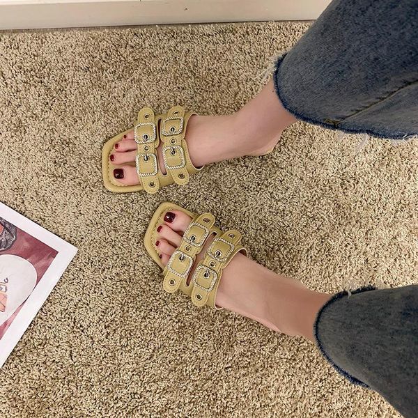 

slippers outdoor flip flops women's flat non-slip soft summer sandalias women shoes slides a251, Black