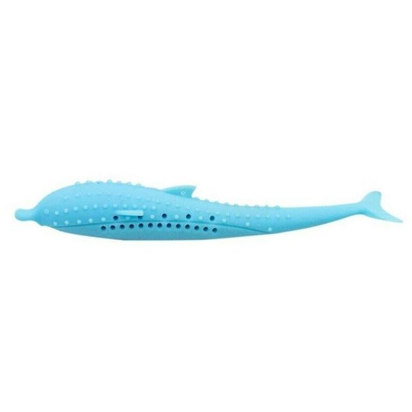 

cat toys elasticity fillable dog easy clean soft non toxic pet supplies home toy bite stick fish shape toothbrush vent hole odorless