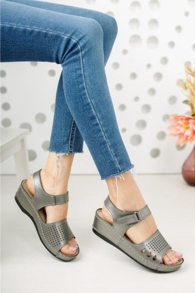 

sandals women silver summer 98805, Black