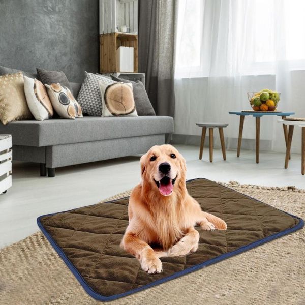 

kennels & pens warm pet mat for dogs cats thermal soft sleep keep in winter blankets dog pad self heating rug washable bed