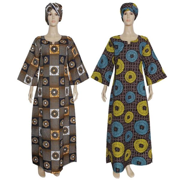 

plus size african dresses for women 2021 dashiki spring dress ladies traditional kanga africa clothing dree with scarf ethnic, Red