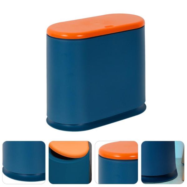 

waste bins 1pc household narrow trash can push-type bin kitchen with lid