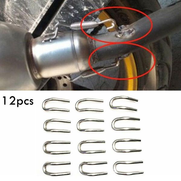 

12pc exhaust hook for motorcycle scooter pipe muffler waterproof durable system