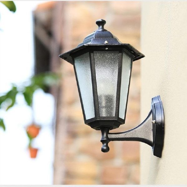 

outdoor wall lamps 1pcs x 220v e27 aluminum waterproof ip44 led light garden 20w projecting porch without bulb