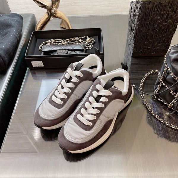 

casual shoes designer luxury women reflective sneakers velvet fabric suede calfskin, Black