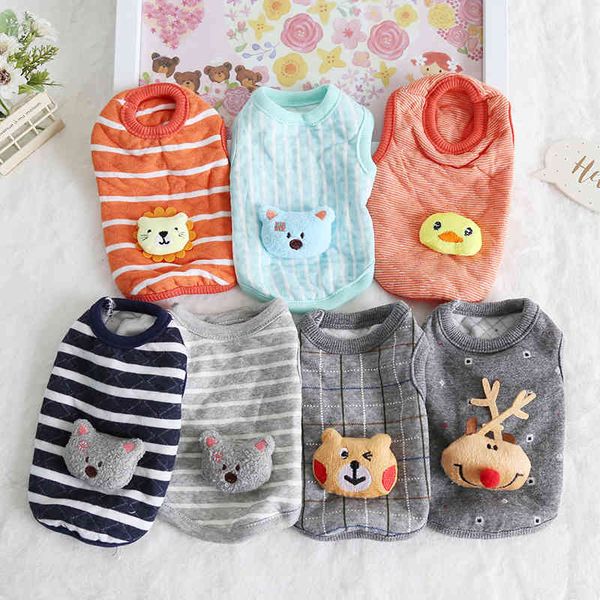 

petstyle plaid animal head milk dog clothing warm cotton puppy kitten born cat