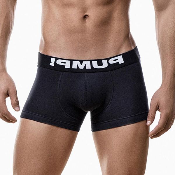 

underpants cotton gay men underwear man boxer breathable innerwear men's panties bxoers shorts under wear, Black;white