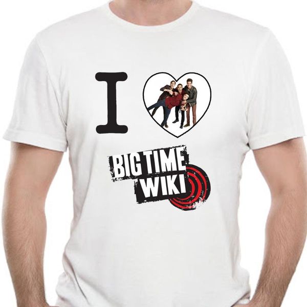 

men's t-shirts big time rush i love t-shirt for girls and 6571d, White;black