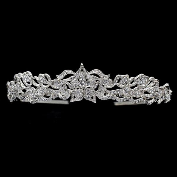 

hair clips & barrettes austrian crystals tiaras flower crowns for bridal jewelry accessories wedding head decoration cr15001, Golden;silver
