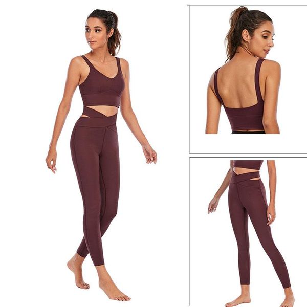 

yoga outfit naked feel women sports set fitness suit workout clothes for sportswear gym exercise clothing and leggings