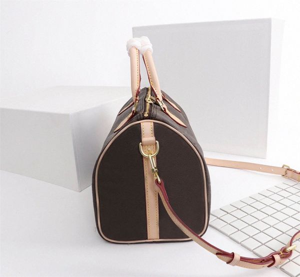 

2020 speedy 30 women leather boston bags handbag shoulder bag speedy 25 classic style white brown tote handbags new ho y9md#