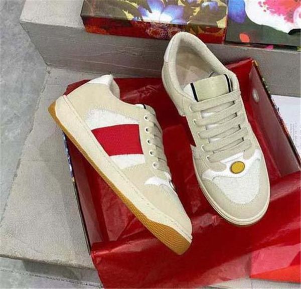 

discount italy ace dirty leather casual shoes green red stripe luxurys designers canvas embroidery technology gifts online sale, Black