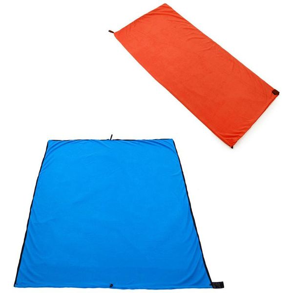 

single-side fleece sleeping bag portable outdoor camping ultralight liner bags