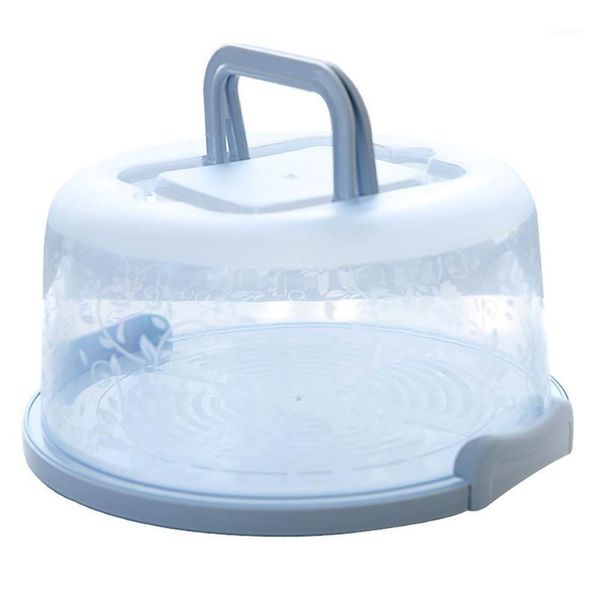 

storage bottles & jars cake box cupcake container plastic round portable durable handheld birthday kitchen tool sealing bar wedding