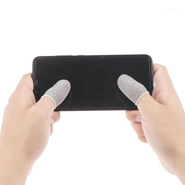 

10pcs gaming finger gloves non-scratch sleeve sensitive nylon mobile touch breathable game controller cover sweat proof11