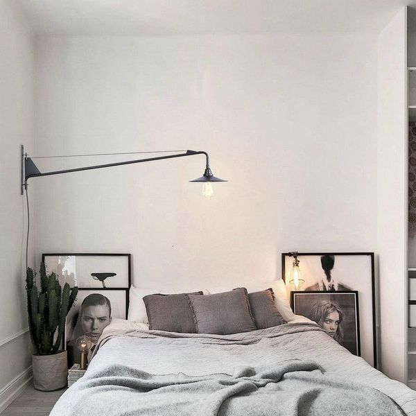

modern led crystal wall lamp industrial decor bedroom light home deco dinging room