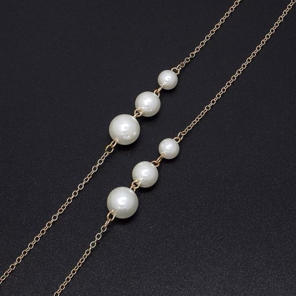 

other fashion accessories handmade pearl beaded reading glasses chain necklace sunglasses lanyard eyeglass holder rope eyewear, Silver