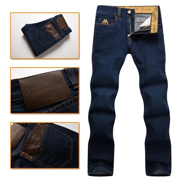 

men's jeans italian couture jean 2021 autumn and winter commere fashion gentleman, Blue