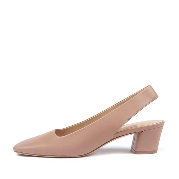 

dress shoes kmeioo concise summer woman basic causal sandals square toe chunky heels slingbacks pumps shallow med, Black