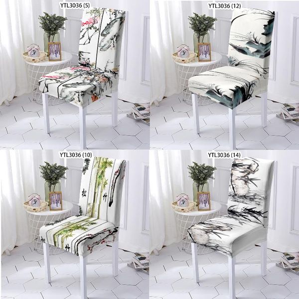 

chair covers ink painting bamboo plum desk living room furniture dinner table and chairs makeup grey seat