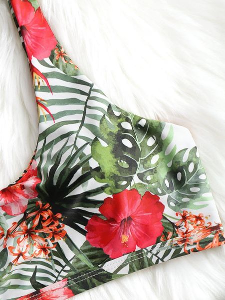 

ladys fashion floral print bikini set brazilian bottom swimwear womens swimsuit push up bathing suit biquini bathers monokinib