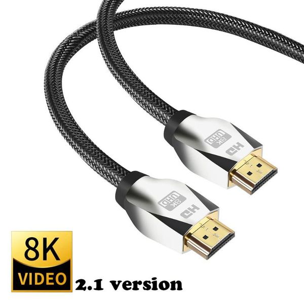 

-compatible cable 4k 120hz hdtv high speed 8k 60 hz uhd hdr 48gbps ycbcr4:4:4 converter for ps4 xbox projectors audio cables & connector con