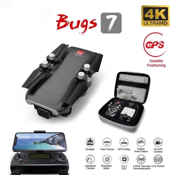 

drone with gps 5g wifi 4k hd camera brushless motor rc quadcopter professional foldable helicopter 15 minutes flight time drones
