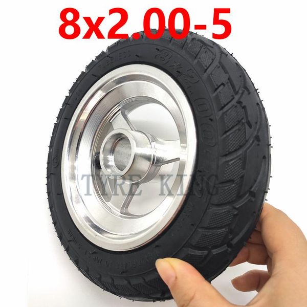 

motorcycle wheels & tires 8x2.00-5 vacuum tyre wheel 8*2.00-5 tubeless tire hub fits pocket bike mini electric wheelchair