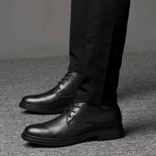 

dress shoes 2021 men leather business retro comfortable casual sneakers fashion handmade 1a2f, Black
