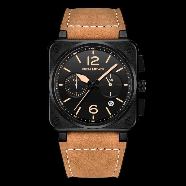

watches ben nevis personality men's quartz watch fashion sports, Slivery;brown