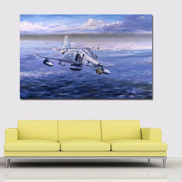 Cool Airplane Canvas Картина HD Напечатанный Домашний декор Настенные произведения для гостиной Картинки Украшения