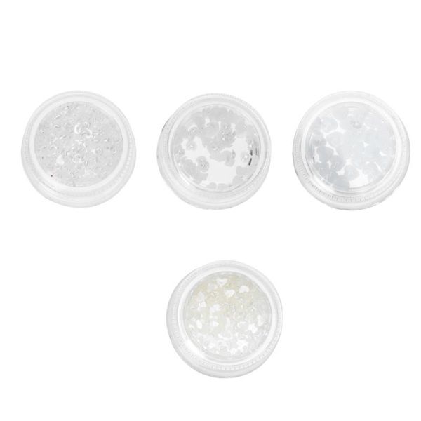 

nail art decorations 4 boxes diy small decoration creative manicure decorative tool, Silver;gold