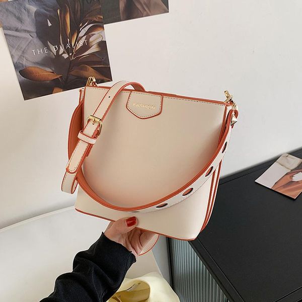 

fashion bucket shoulder bags for women 2021 spring lady handbags crossbody bag luxury designer travel handle female