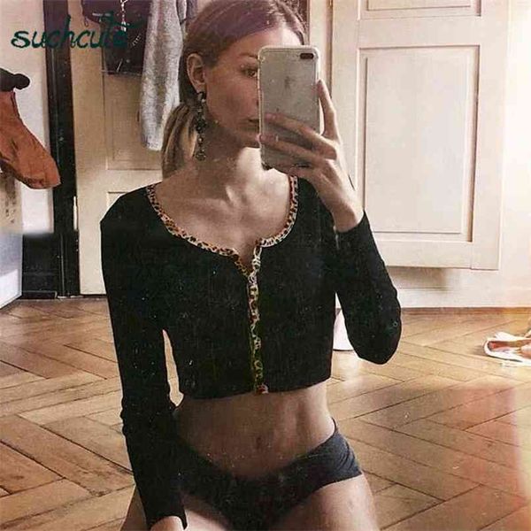 

suchcute o-neck female t-shirts black modis longslive harajuku knitting autumn casual korean style for women festival 210708, White