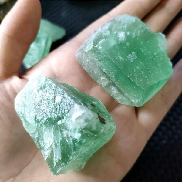 

decorative objects & figurines 100% natural stone green fluorite mineral crystal specimen cluster stones energy healing decoration 50-70g