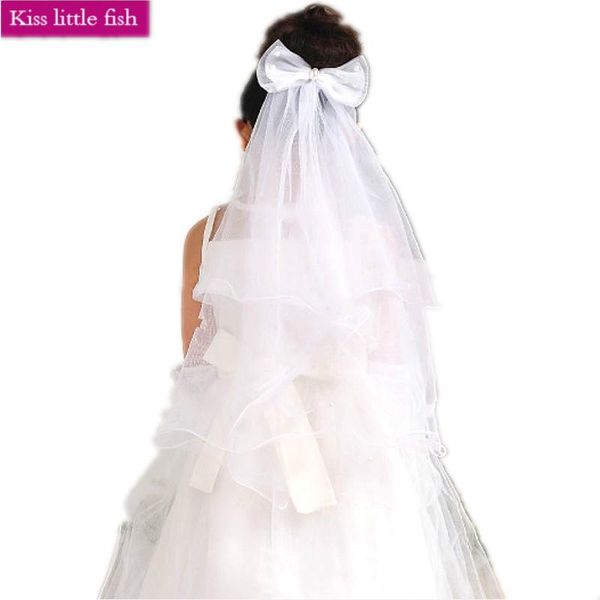 

bridal veils 006 flower girls party wedding dress, Black