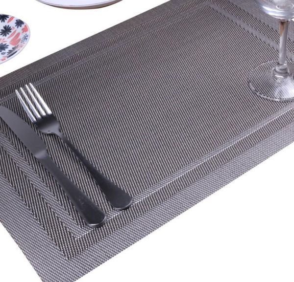 

mats & pads 200pcs modern elegant pvc placemat dining table mat cafe anti-slip bowl pad cup coasters western