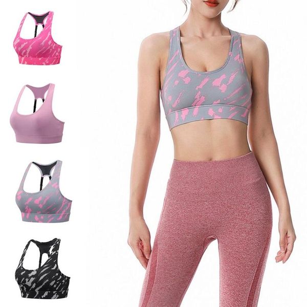 

women activewear sports bra u neck cross back bralette yoga fitness cropped outfit