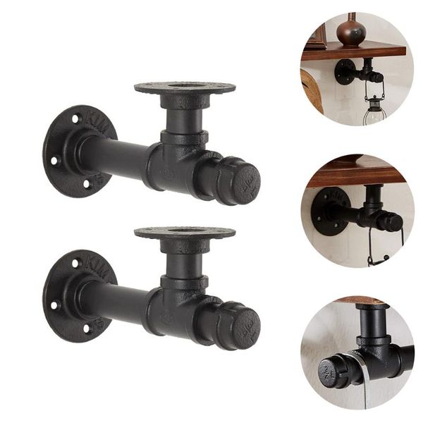 

other home decor 2pcs iron pipe brackets vintage wall mounted shelving for